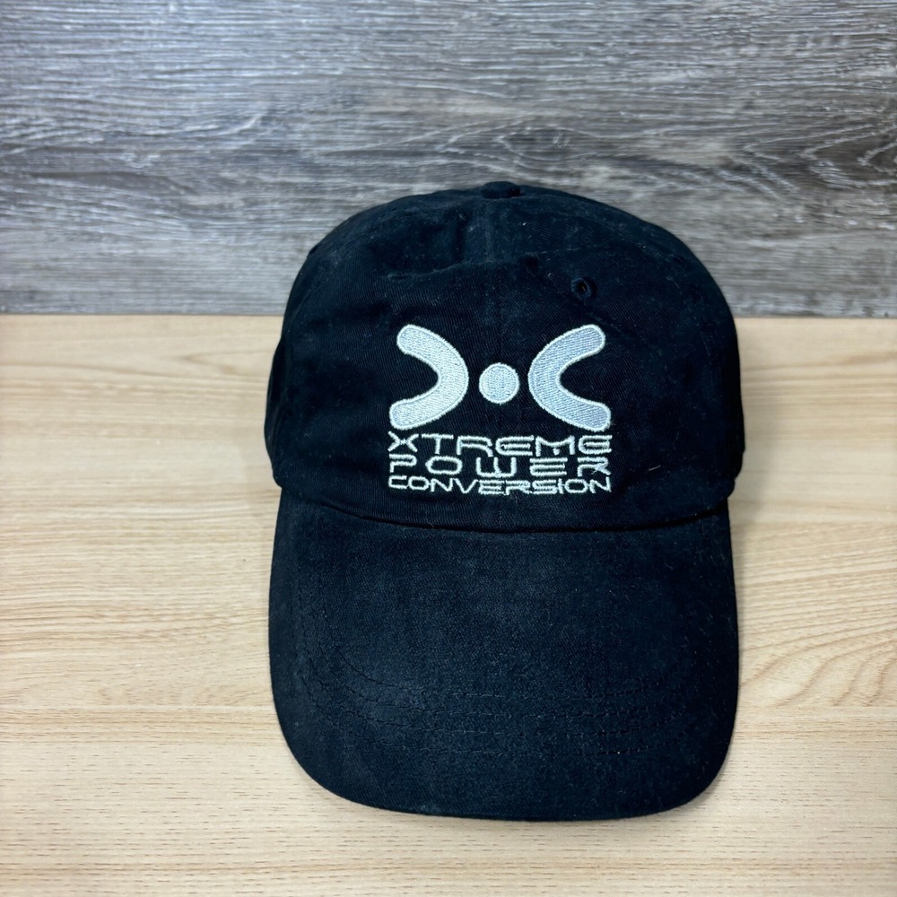 Xtreme Power Conversion Hat Cap Strap Back‎ Black One Size Adjustable